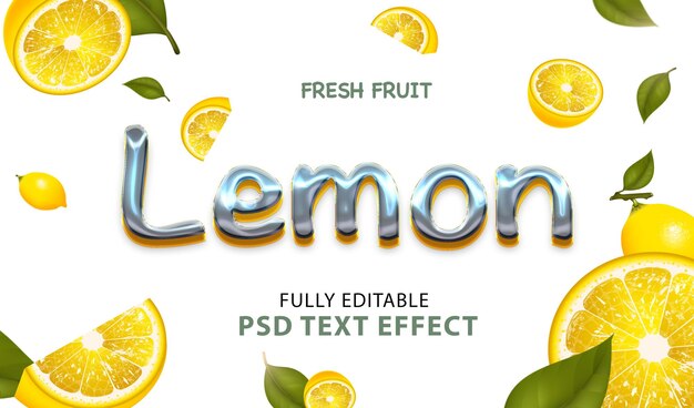 efecto de texto psd estilo plástico brillante