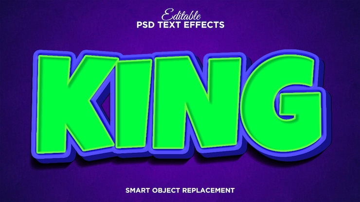 PSD gratuito efecto de texto verde brillante con extrusión 3d