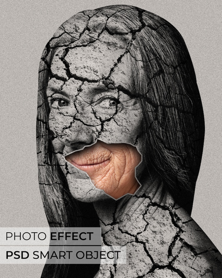 PSD Gratis efek foto