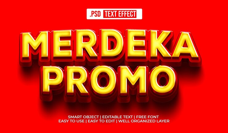 PSD Gratis efek gaya teks hari spesial