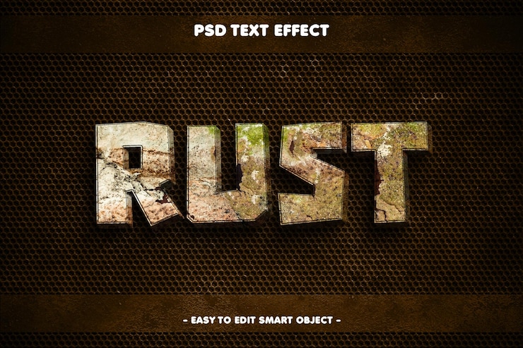 PSD Gratis efek teks karat