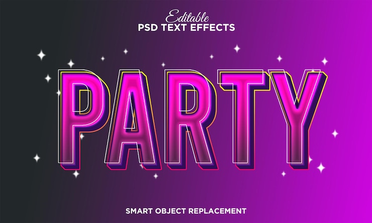 PSD Gratis efek teks modern yang dapat diedit