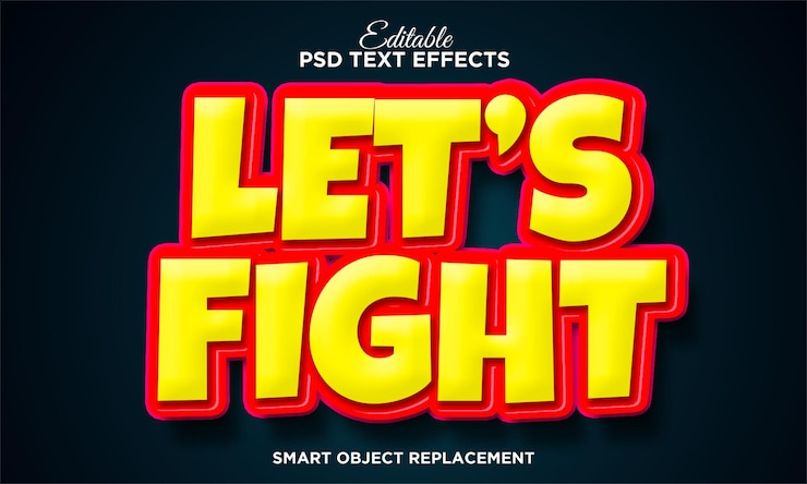 PSD gratuito effetto di testo animato divertente e carino