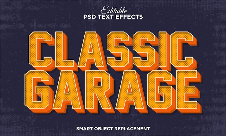 PSD gratuito effetto di testo retro vintage per il titolo del cartone animato