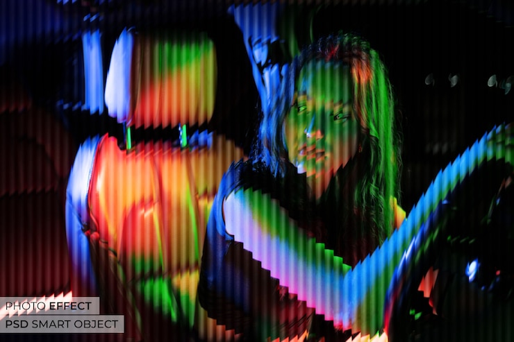 PSD gratuito effetto foto di distorsione del vetro