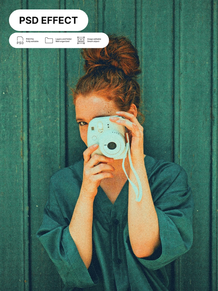 PSD gratuito effetto foto vintage