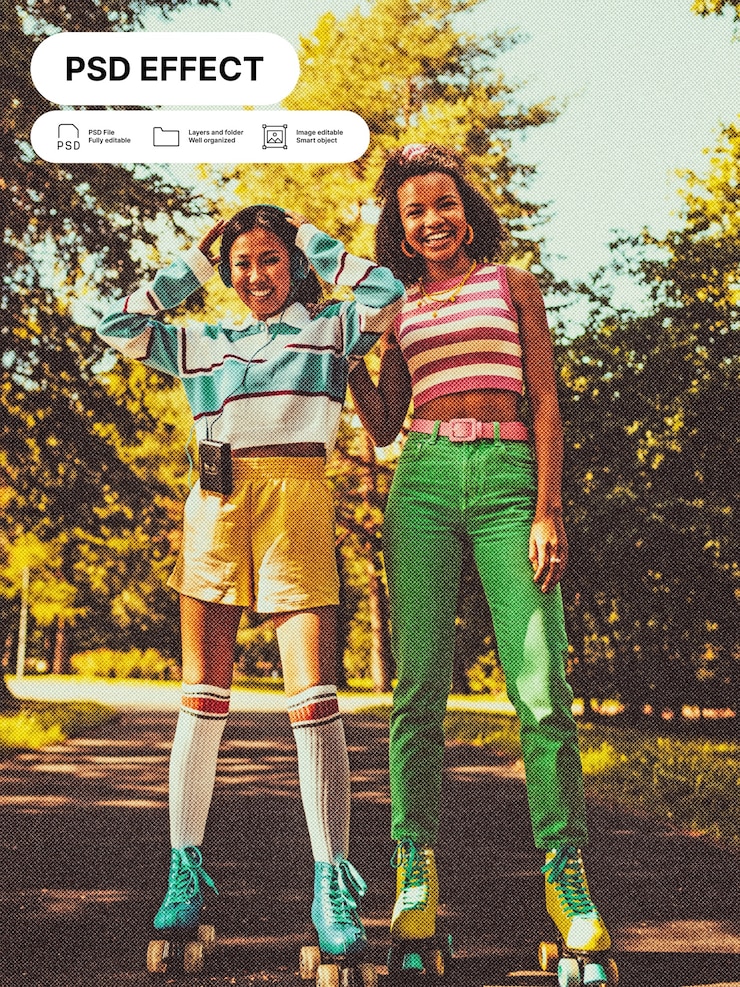 PSD gratuito effetto foto vintage