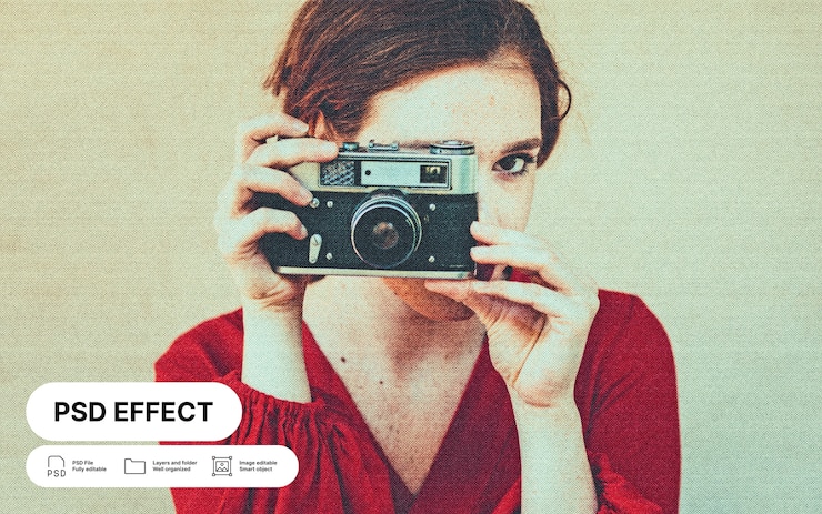 PSD gratuito effetto foto vintage