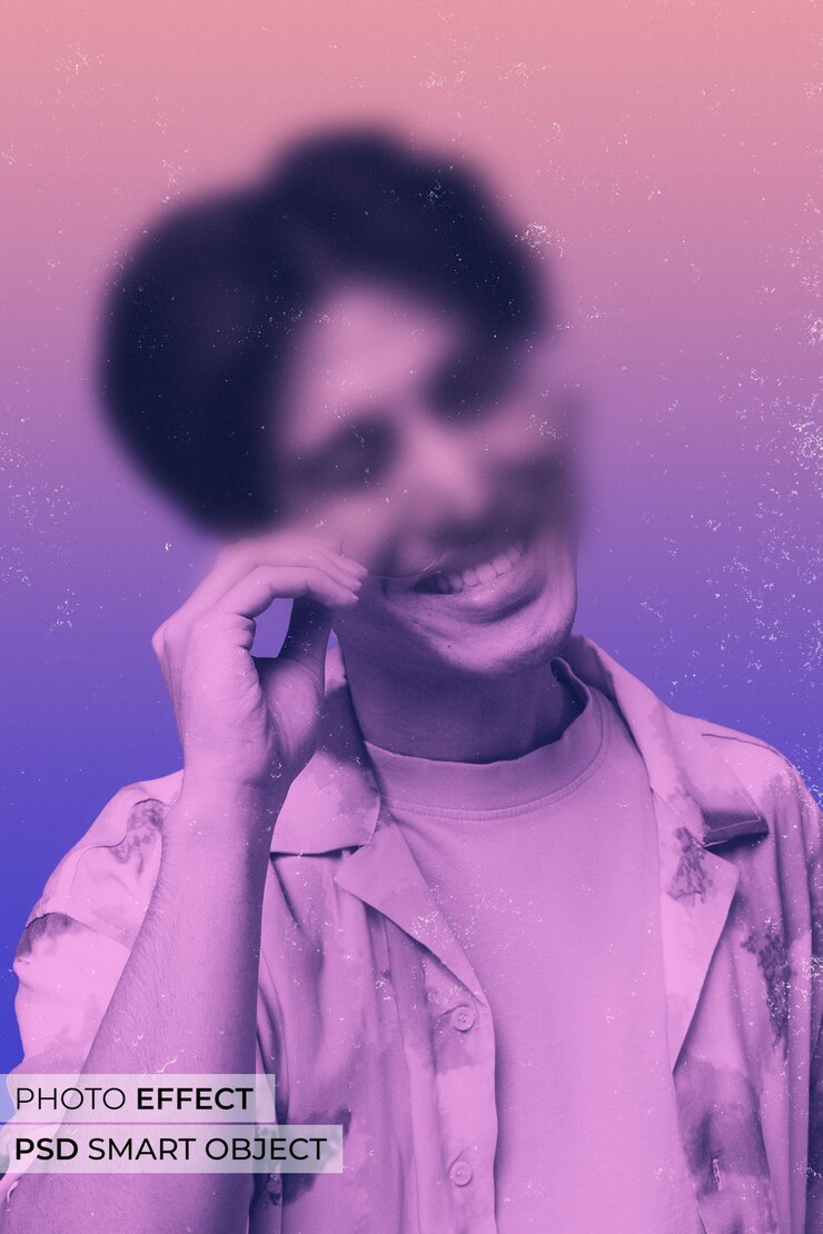PSD gratuito effetto fotografico di vetro traslucido