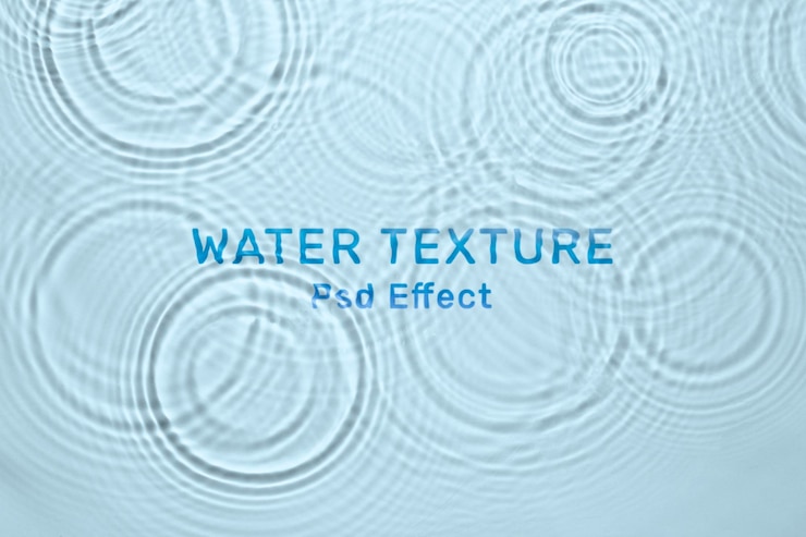 PSD gratuito effetto psd texture acqua, add-on photoshop