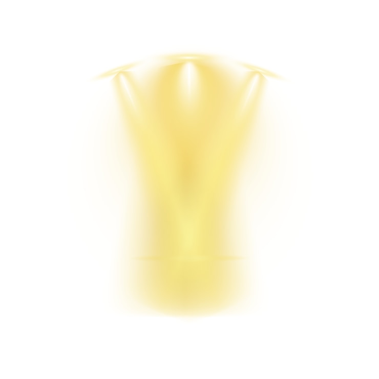PSD gratuito effetto raggio d'oro di luce