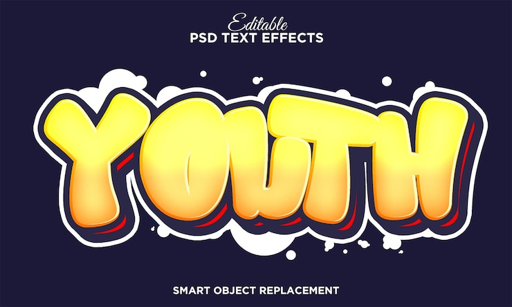 PSD gratuito effetto testo graffiti street art