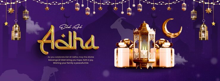 Gratis PSD eid al adha islamitische groeten social media cover design template