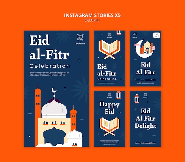 Gratis PSD eid al fitr sjabloonontwerp