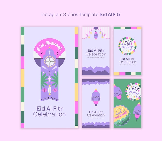 Eid al fitr viering instagram verhalen