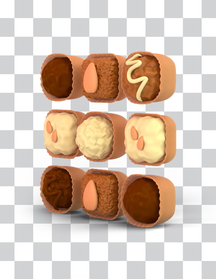 PSD Gratis eid chocolate right side