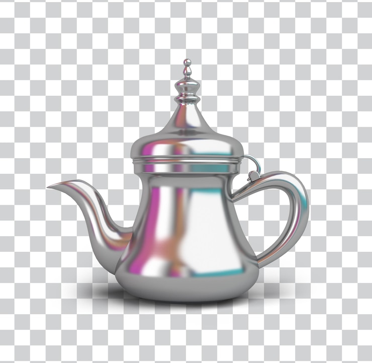 PSD Gratis eid teapot right side
