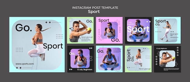 PSD gratuito elaboración de publicaciones de instagram de concepto