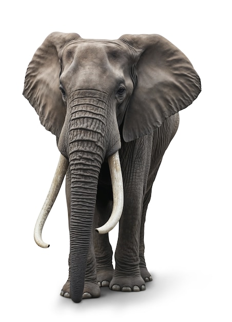 El elefante majestuoso aislado