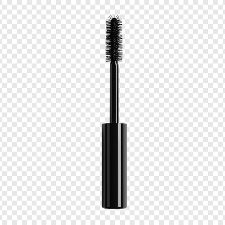 Gratis PSD elegant black mascara wand een closeup product shot