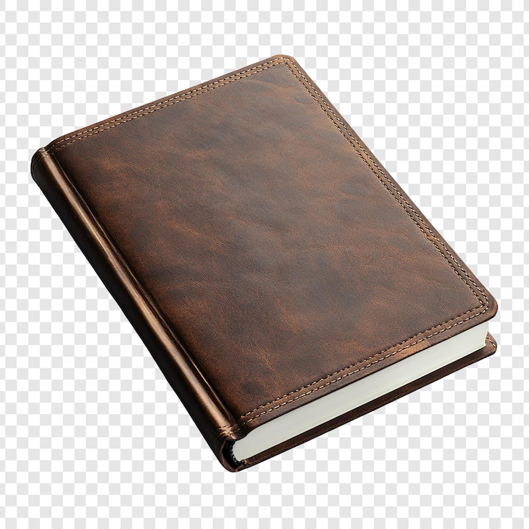 Gratis PSD elegant bruin leren tijdschrift een luxe schrijfgenoot