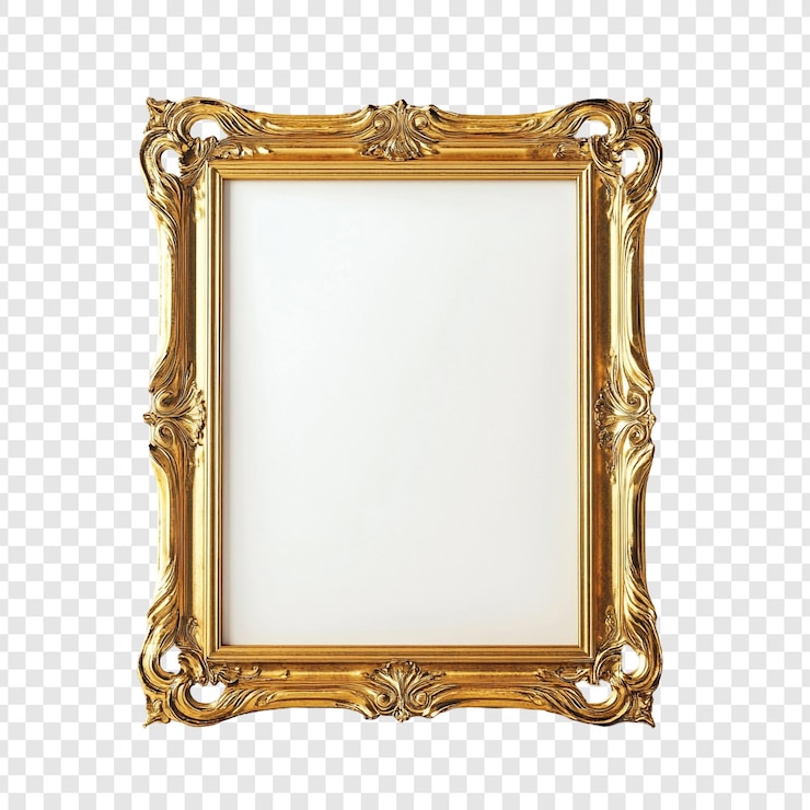 PSD Gratis elegant golden frame a classic picture frame for art and memories