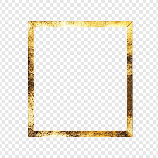 Elegant gouden vierkant raam Perfect voor ontwerpprojecten artistieke toepassingen