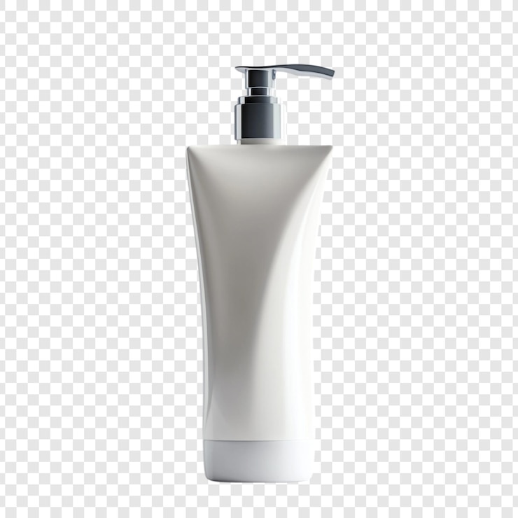 PSD Gratis elegant white lotion bottle with pump dispenser