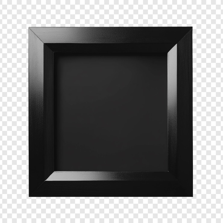 Gratis PSD elegant zwart vierkant frame een minimalistisch ontwerp