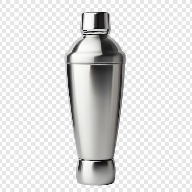 El elegante agitador de cócteles de acero inoxidable es esencial para una barra.