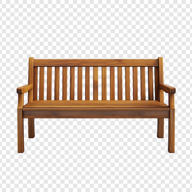 Elegante banco de madera Un clásico asiento de jardín