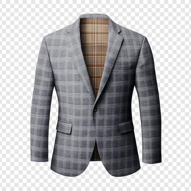 Elegante blazer de cuadros grises ropa masculina sofisticada