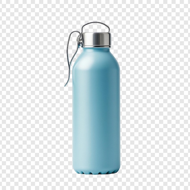 Elegante bottiglia d'acqua blu chiaro con maniglia