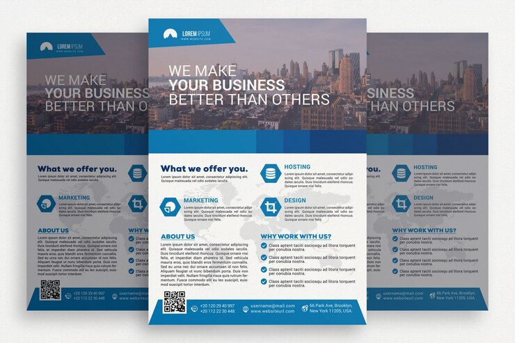 PSD gratuito elegante brochure aziendale