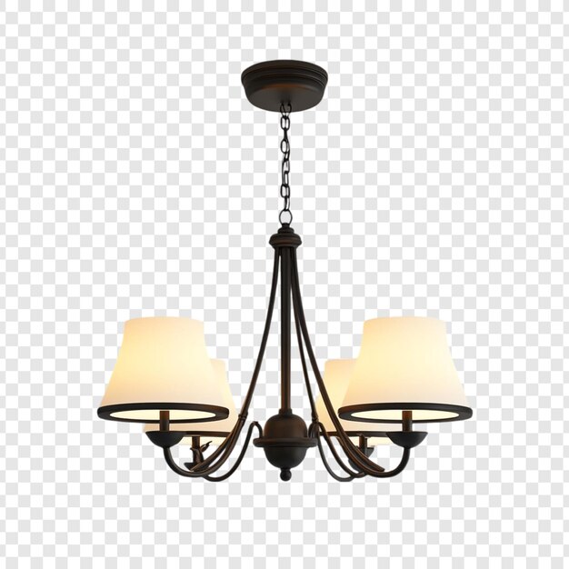 Elegante candelabro FourLight con sombras de vidrio esmaltado