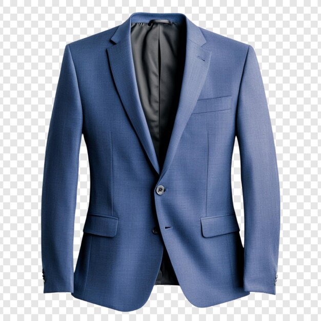 Elegante chaqueta de traje azul para hombres de estilo clásico y ajuste moderno