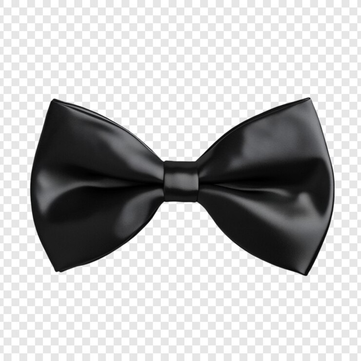 PSD gratuito elegante corbata negra con pajarito un accesorio clásico