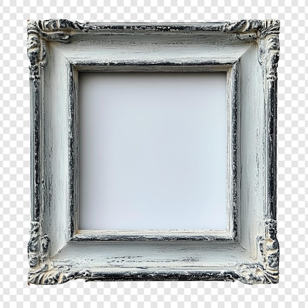 Elegante cuadro blanco y gris angustiado