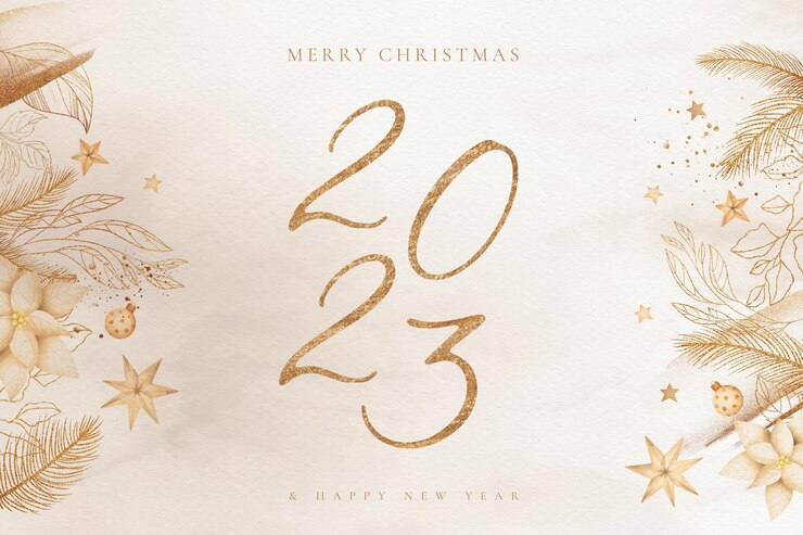 PSD gratuito elegante fondo navideño con naturaleza acuarela y adornos