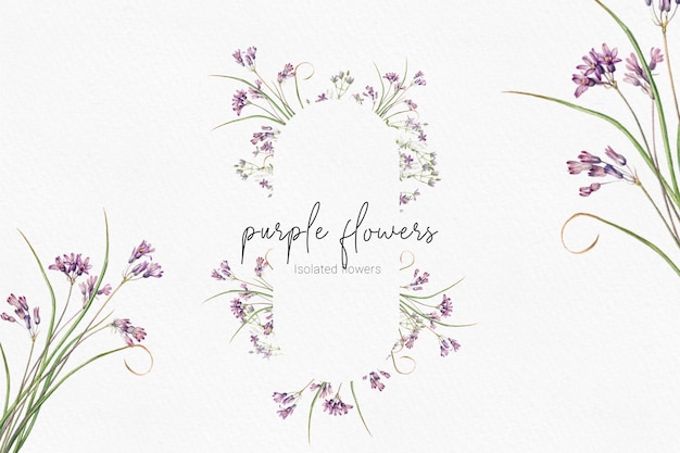 Elegante invitación floral para la boda