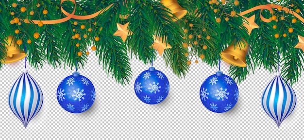 Elegante kerstmisachtergrond met blauwe decoratie