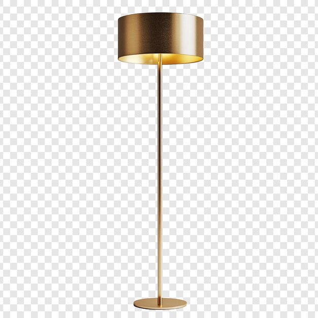 Elegante lámpara de piso de oro Diseño moderno de iluminación para el hogar
