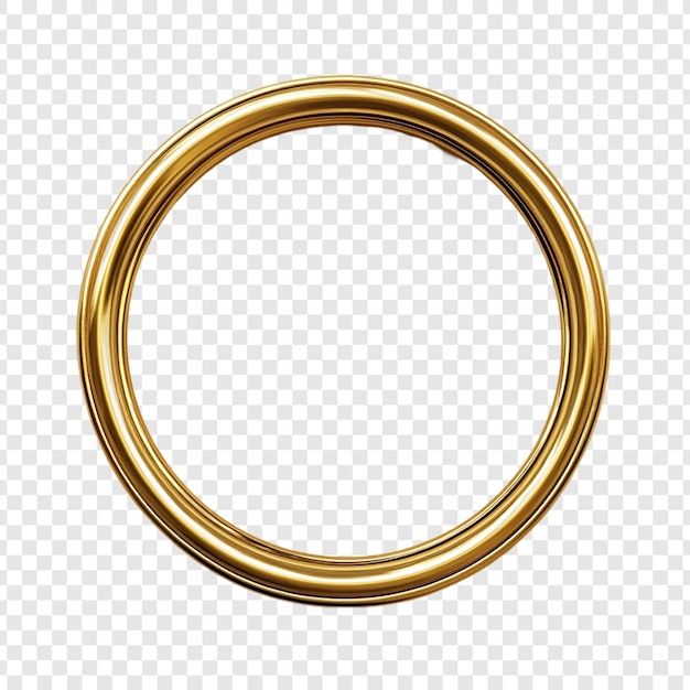 Elegante marco circular dorado perfecto para proyectos de diseño