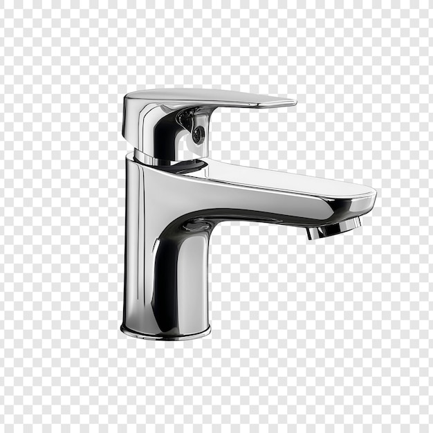 El elegante y moderno grifo de baño de cromo