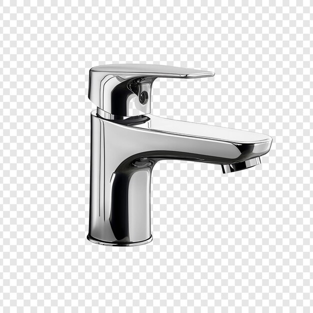 El elegante y moderno grifo de baño de cromo