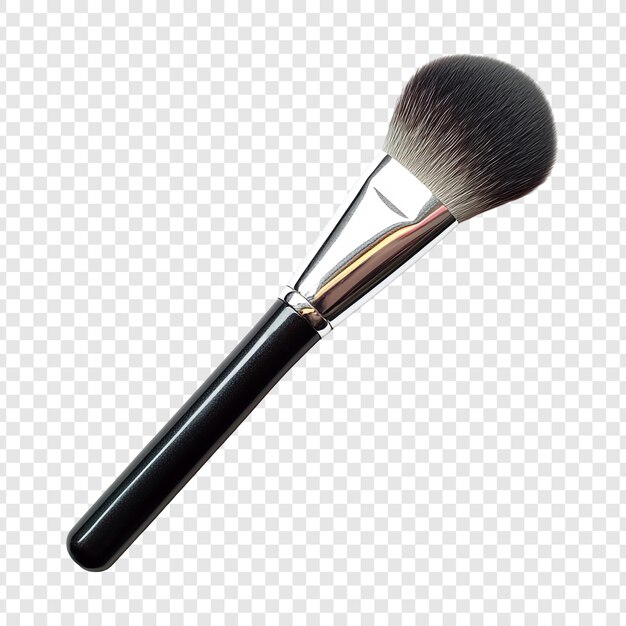 Elegante pincel de maquillaje negro para la aplicación de polvo