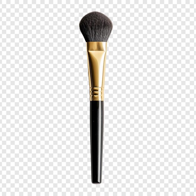 Elegante pincel de maquillaje Una obra maestra negra y dorada