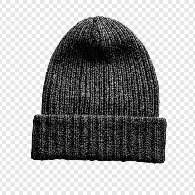 elegante sombrero de peluche de punto gris para el invierno