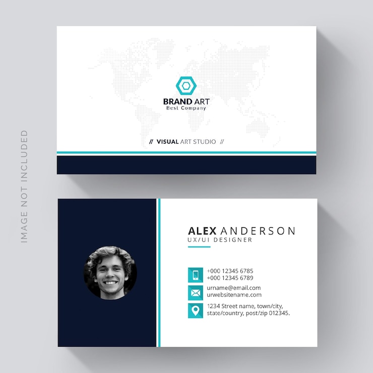 PSD gratuito elegante tarjeta de visita