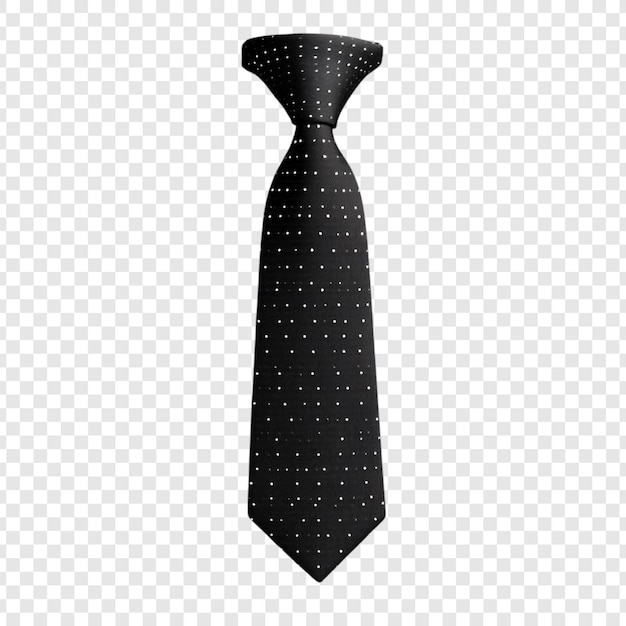 Elegante zwarte stropdas met witte polka dotten een klassiek accessoire voor mannen